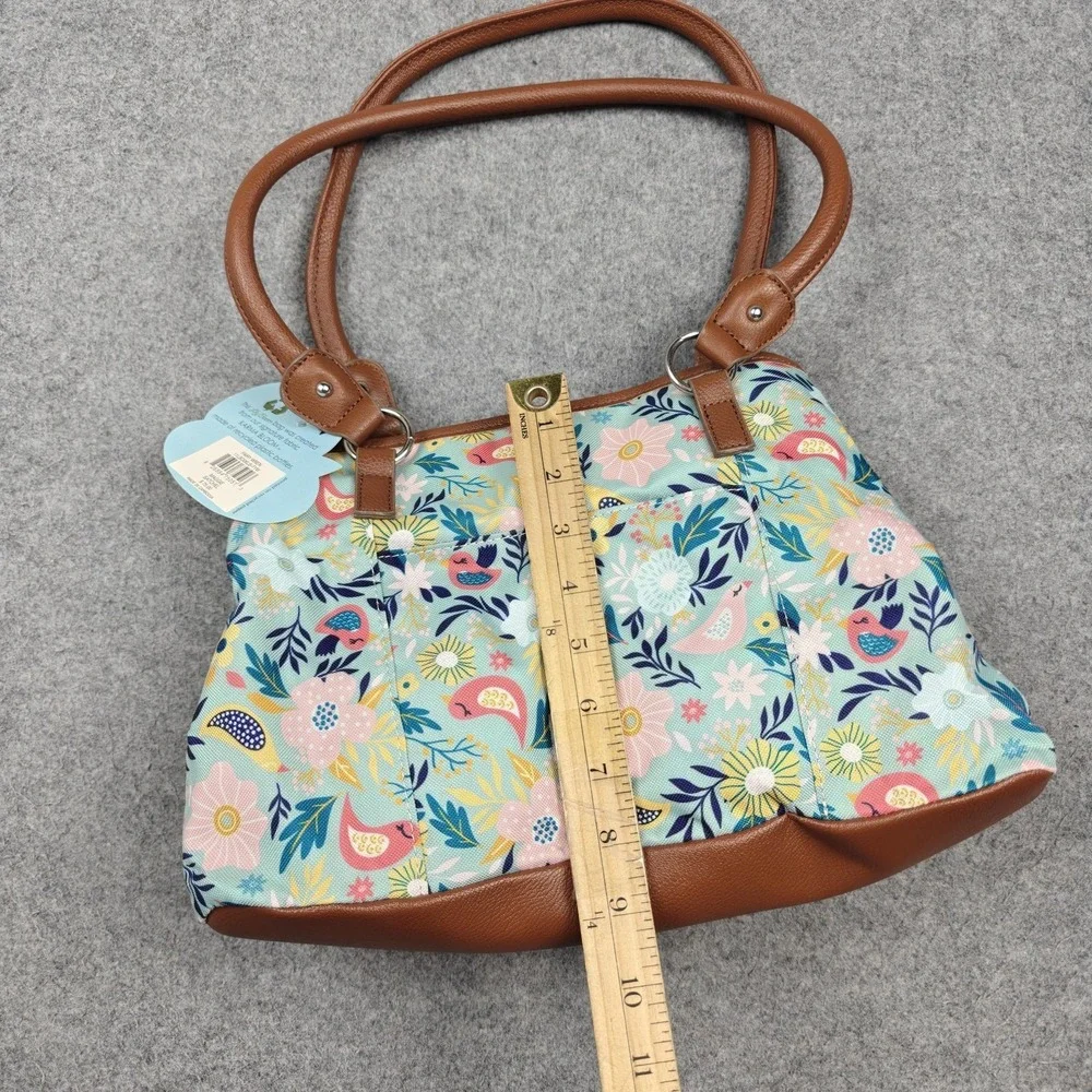 Lily Bloom Maggie Satchel Bag Womens Medium Multicolor Karma Bloom New